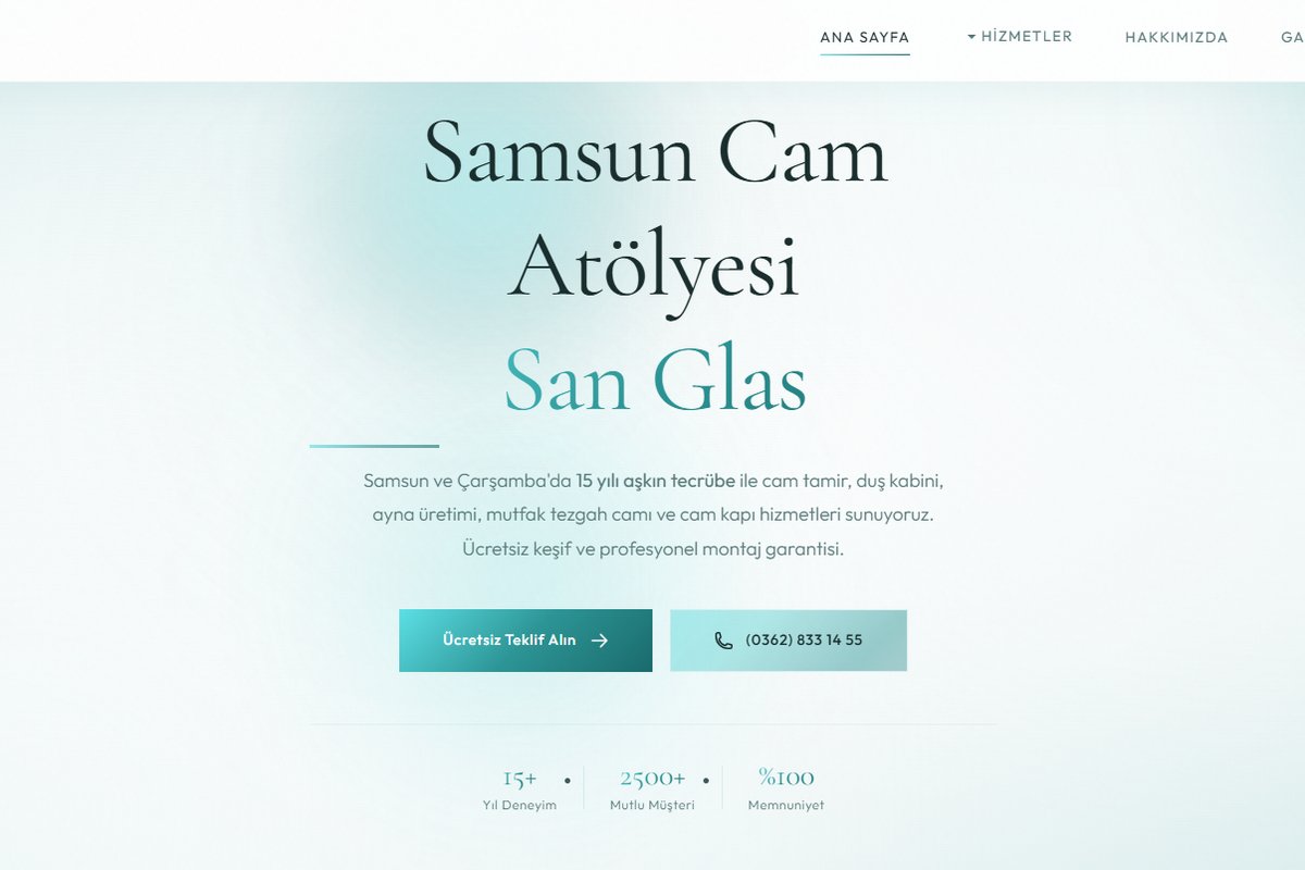 Atakum CAM - San Glas Website