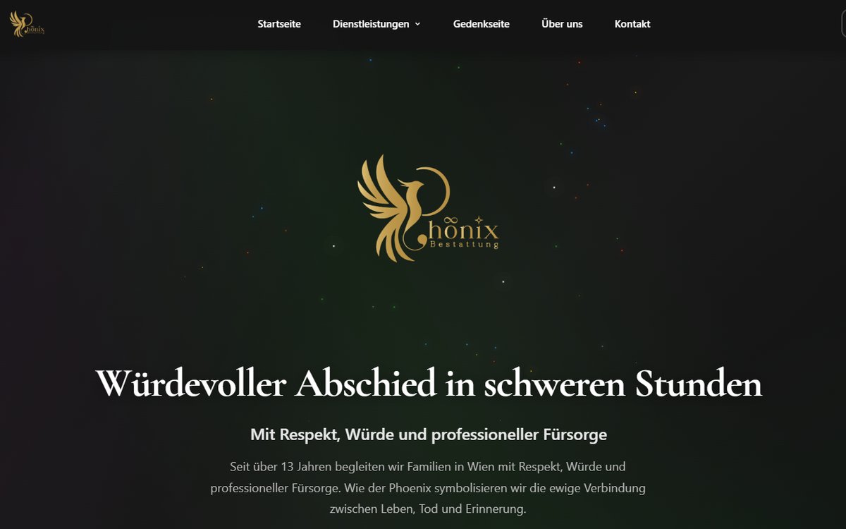 Bestattung Phoenix Website